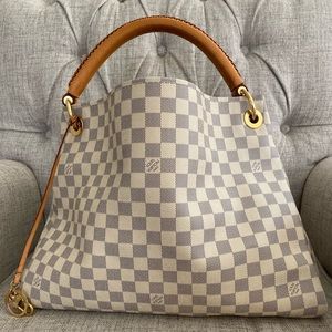 Louis Vuitton Artsy MM Damier Azur Handbag